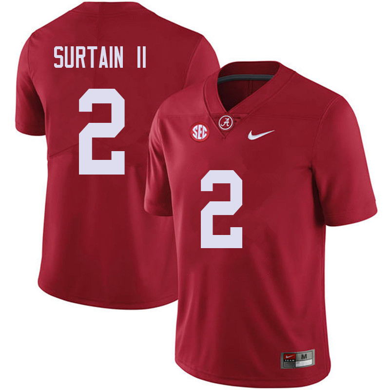 Alabama Crimson Tide Men's Patrick Surtain II #2 Red NCAA Nike Authentic Stitched 2018 College Football Jersey YW16O16LO